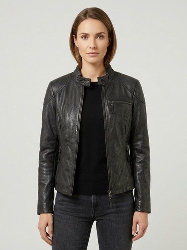 Giacca pelle donna - pelle,