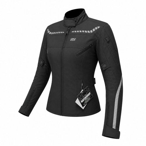 Giacca moto tessuto donna - in,