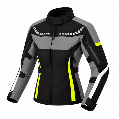 Moto giubbotto tessuto donna